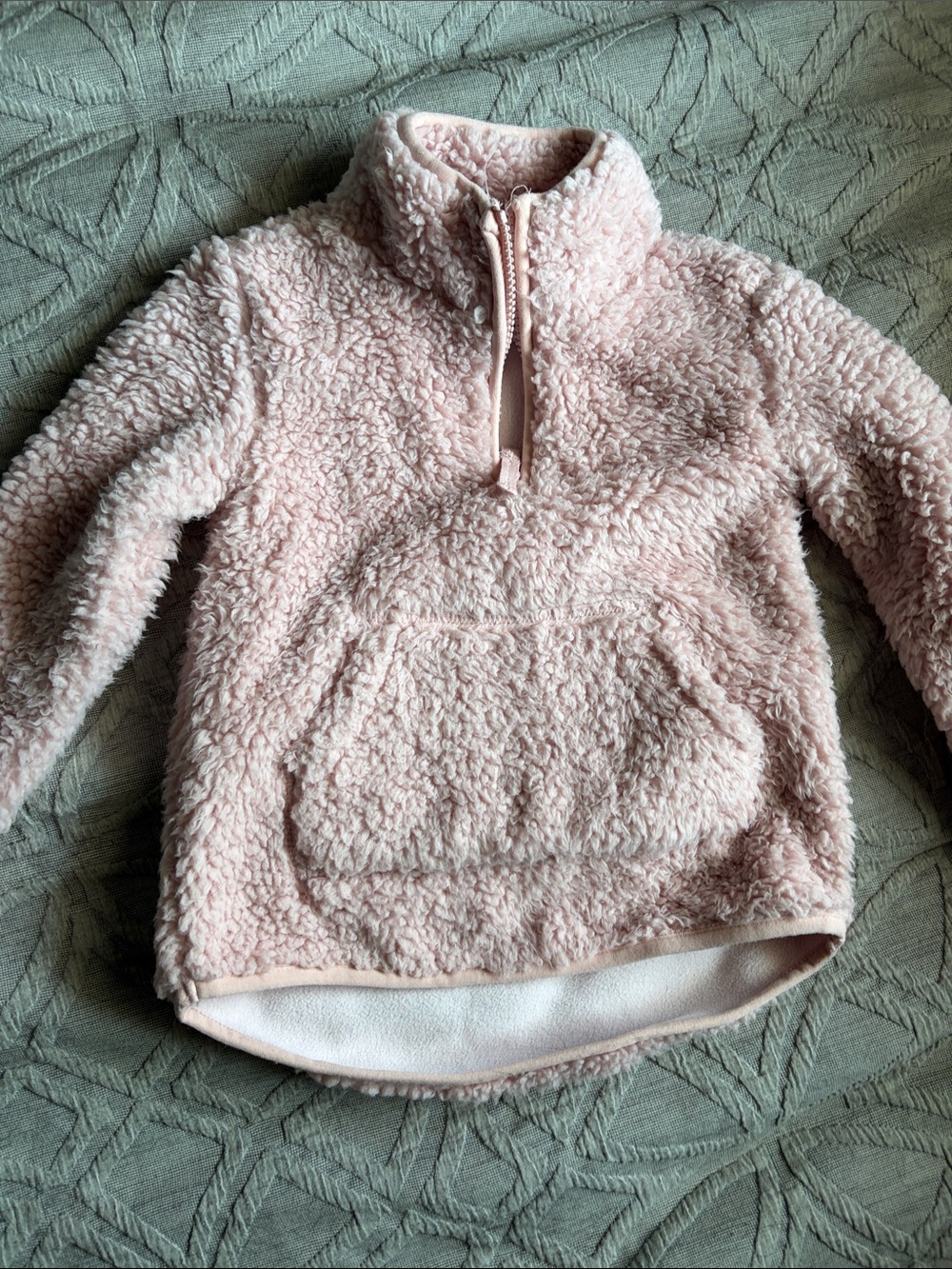 Carter's Plush Sherpa Pullover Jacket - Pale Pink